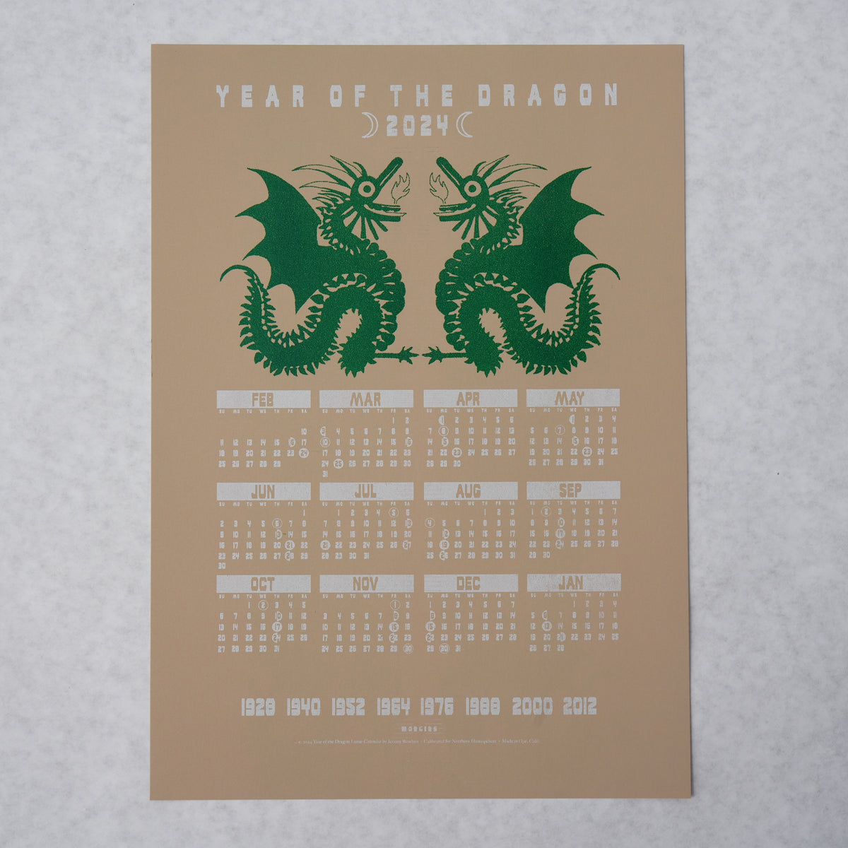 Year of the Dragon - Lunar Calendar – MARGINS