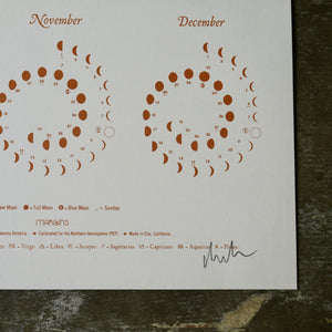 Rose Gold on Recycled White - Large