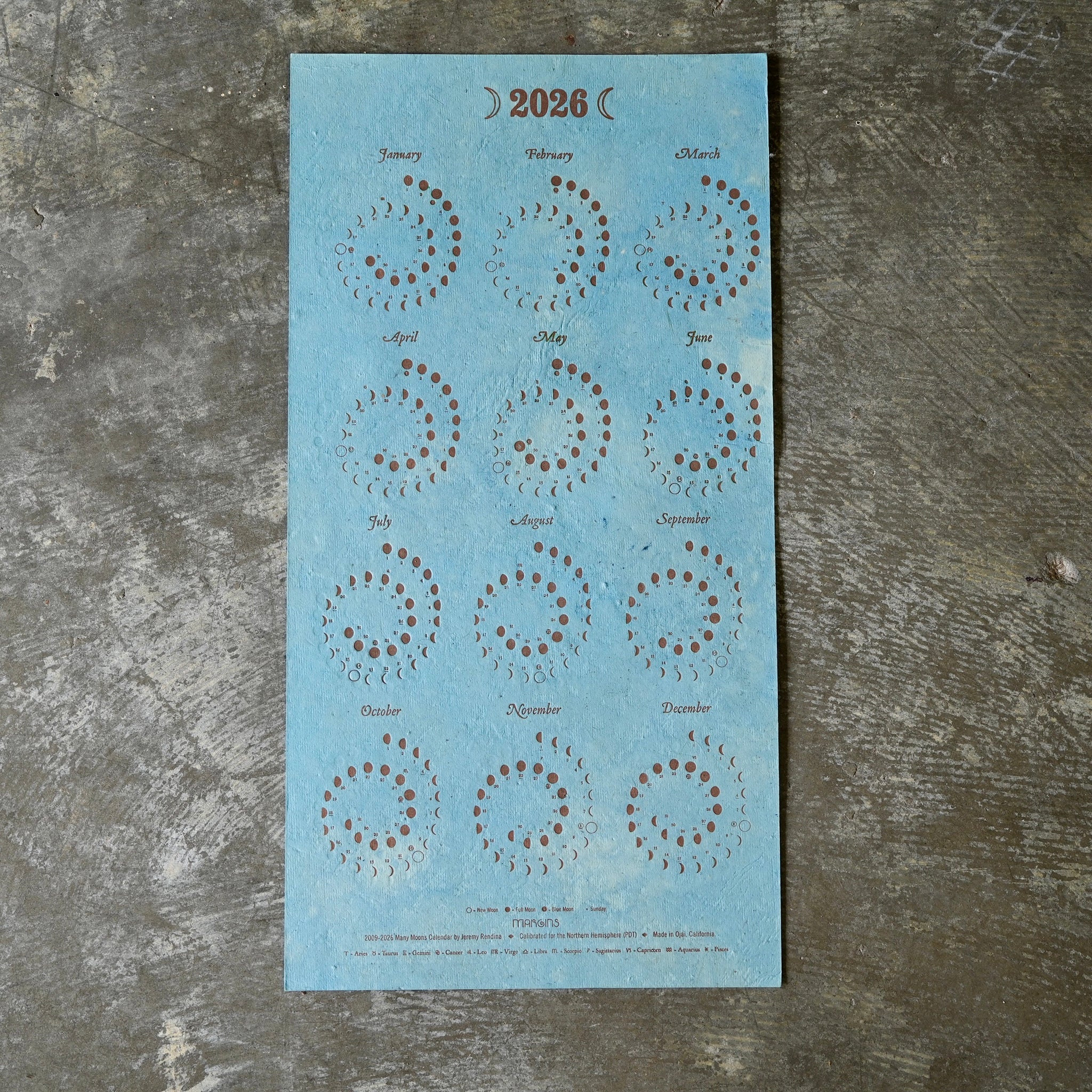 Plantable Wildflower Calendar ECLIPSE BLUE