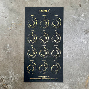 Gold Foil on Black - Small