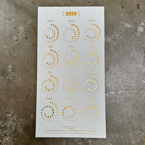 Gold Foil on Pearl White - Small (Copy)