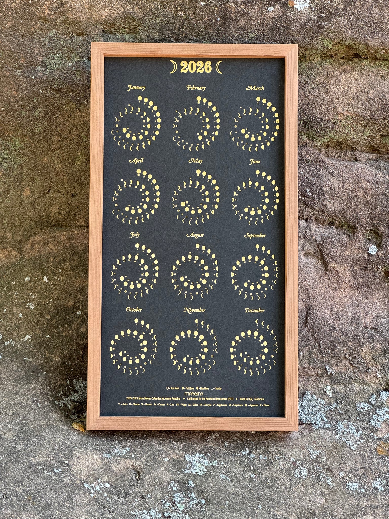 Gold Foil on Black - Small