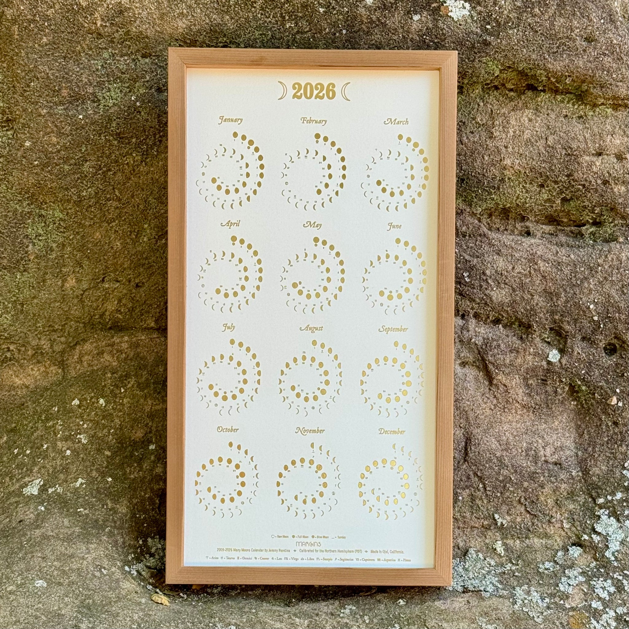 Gold Foil on Pearl White - Small (Copy)